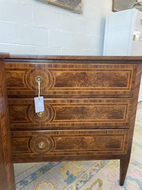 NEW | set of smaller feathered walnut chests $3200 each - sold as a set - Image 11