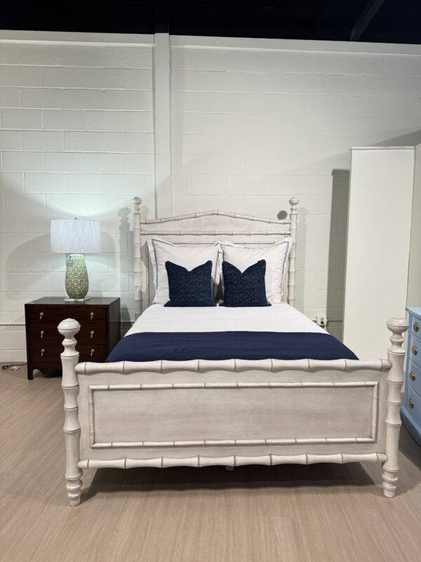 NEW | faux bamboo Queen Bed in natural wash finish - Image 2