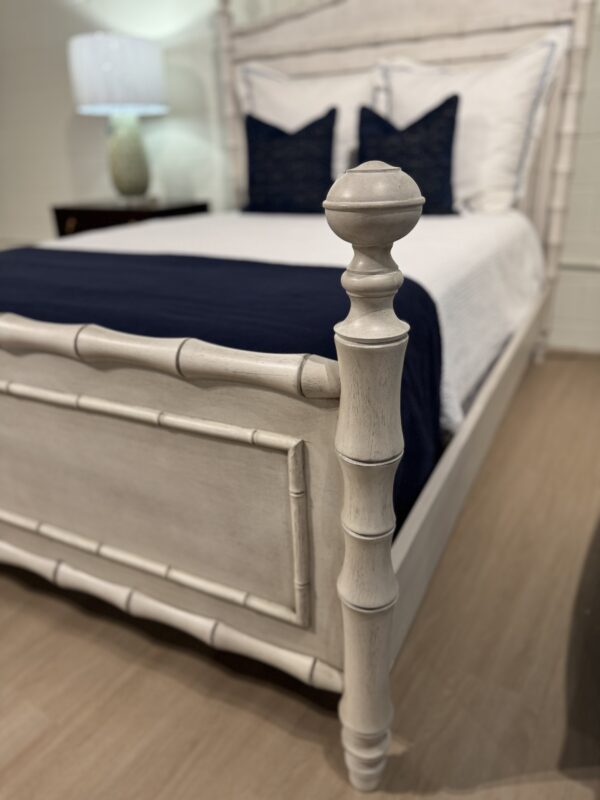 NEW | faux bamboo Queen Bed in natural wash finish - Image 7