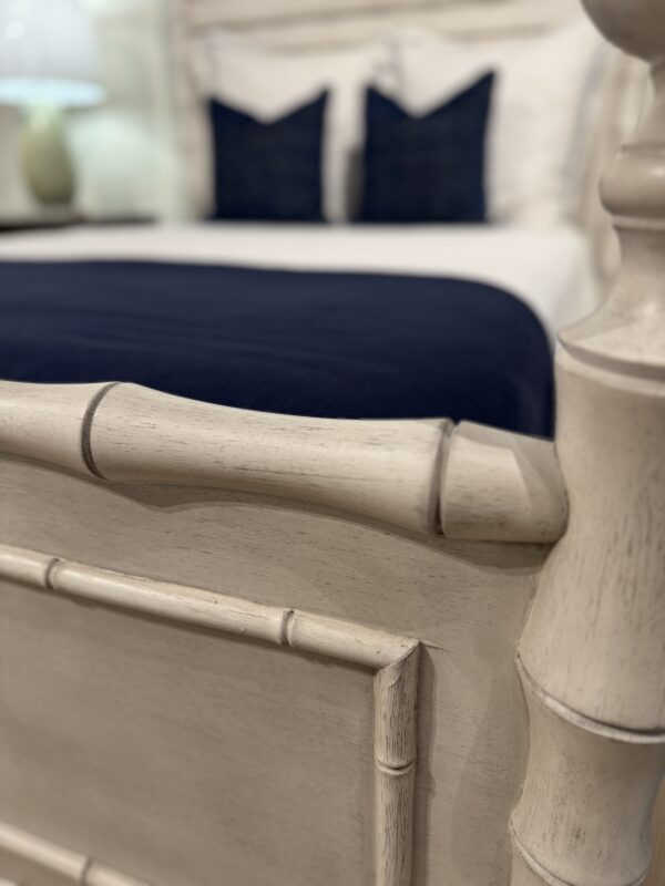 NEW | faux bamboo Queen Bed in natural wash finish - Image 8