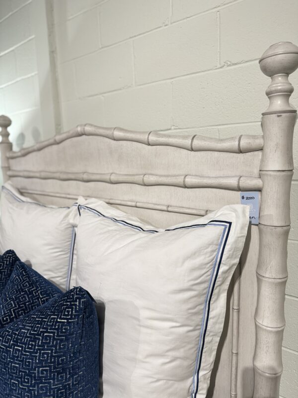 NEW | faux bamboo Queen Bed in natural wash finish - Image 6