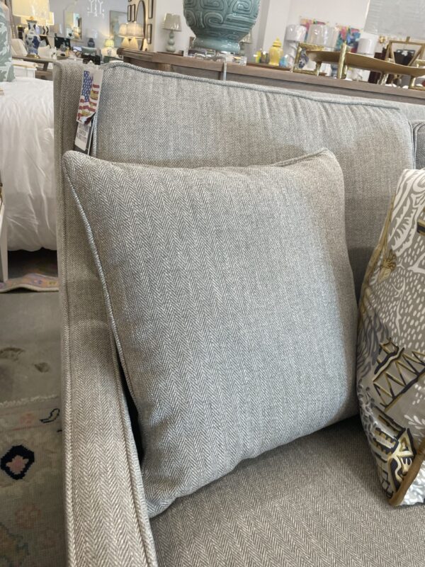 Luxury depth sofa, curved arm in our favorite textured fabric, Rockport grey - Image 2