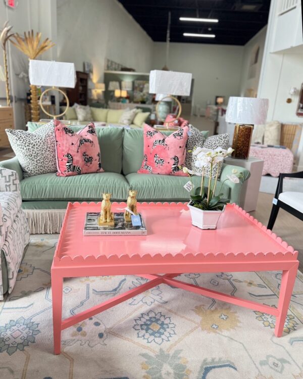 Scalloped coffee table lacquered in all a blaize ben more! - Image 5