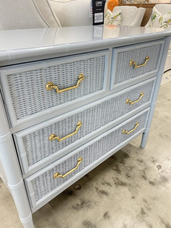 VINTAGE 4 drawer lacquered chest - Image 2
