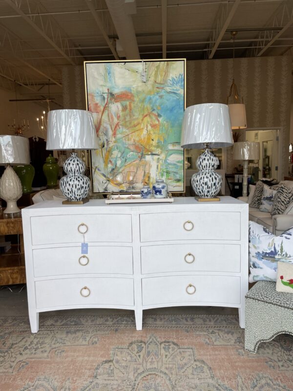 Mornington linen true white wrapped dresser - Image 3