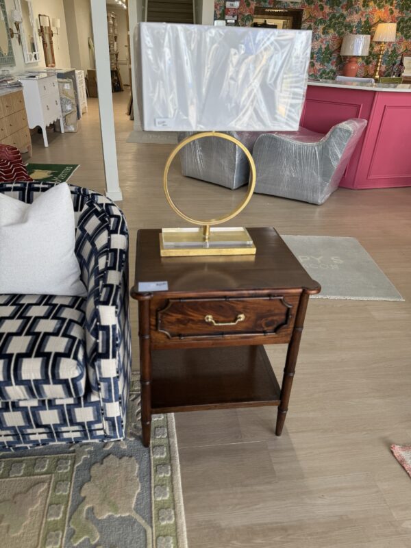 Faux bamboo teak brown Chelsea  night stand single $1200 - Image 6