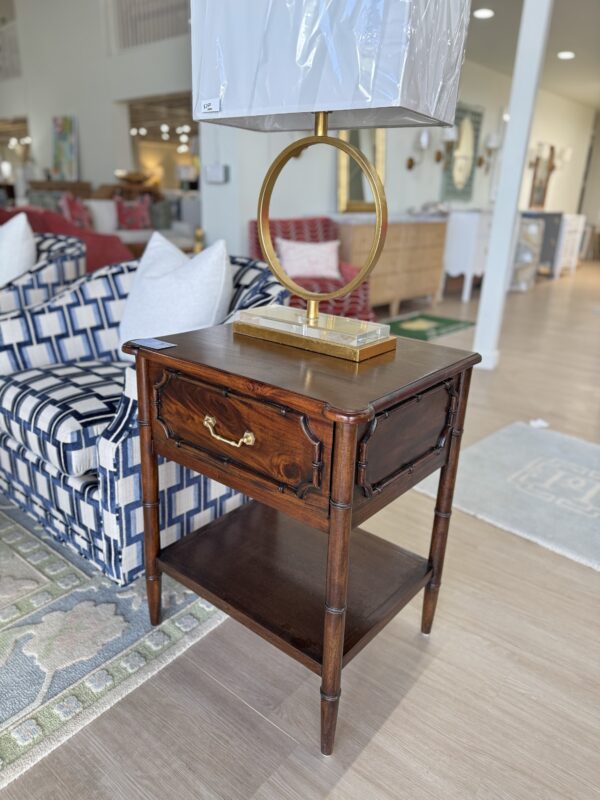 Faux bamboo teak brown Chelsea  night stand single $1200 - Image 2