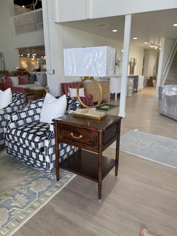 Faux bamboo teak brown Chelsea  night stand single $1200 - Image 3