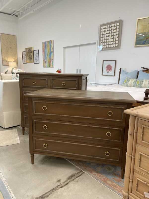 Cholet 3 drawer dresser! In a natural wooden  finish and fine beading details!