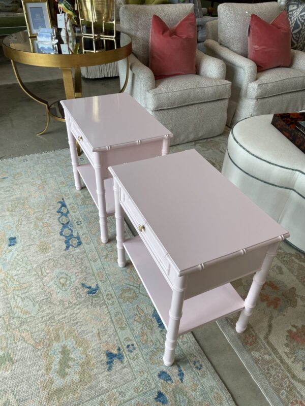 Set of light pink lacquered night stands BM color peppermint - Image 6