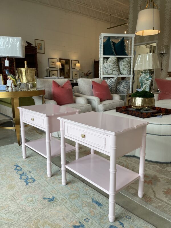 Set of light pink lacquered night stands BM color peppermint - Image 5