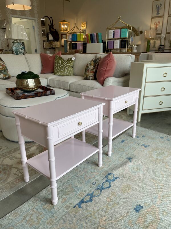 Set of light pink lacquered night stands BM color peppermint - Image 4