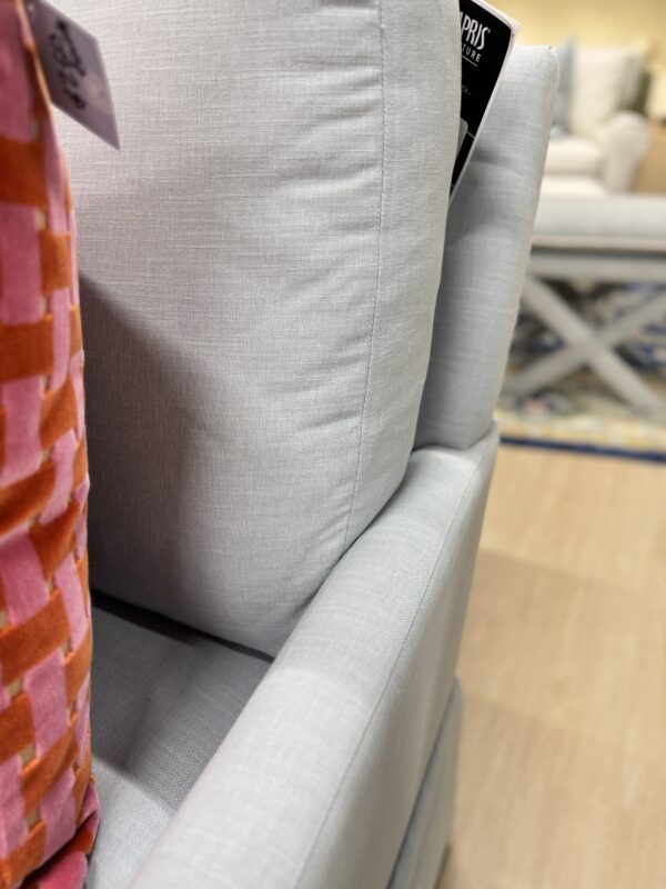 Juli arm swivel & rock chair in performance fabric oxfordon aqua  !- $1550 each - Image 2