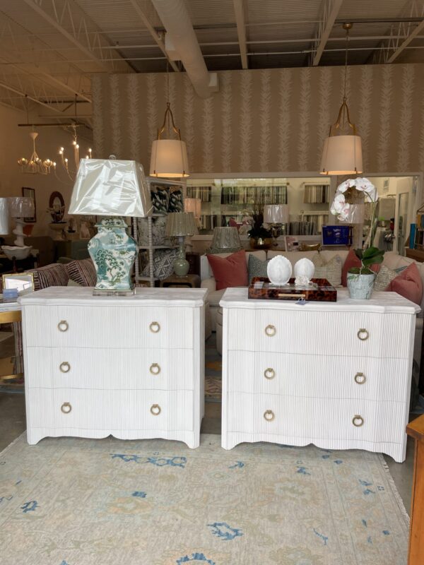 white wooden textures night stand chests  with gold hardware - Image 5