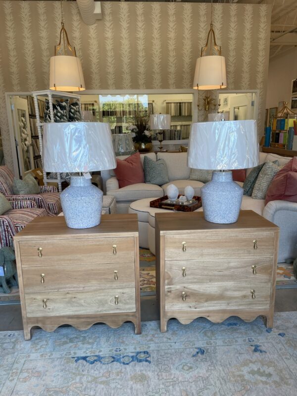 Chloe wavy bamboo driftwood  night stand set!$1275 each