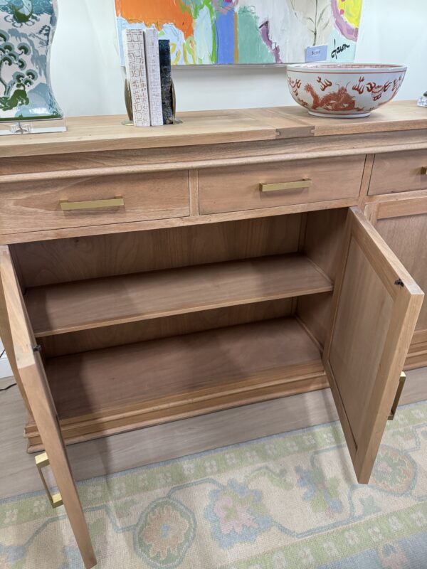 Williamson 3 door sideboard in driftwood finish - Image 2