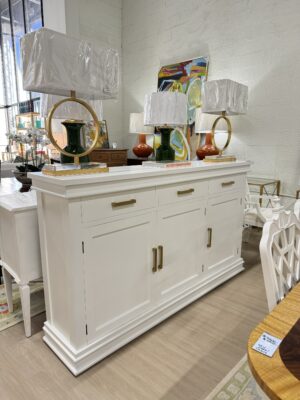 Williamson 3 door sideboard in white finish