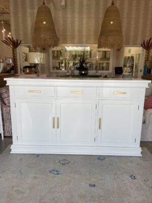 Williamson 3 door sideboard in white finish