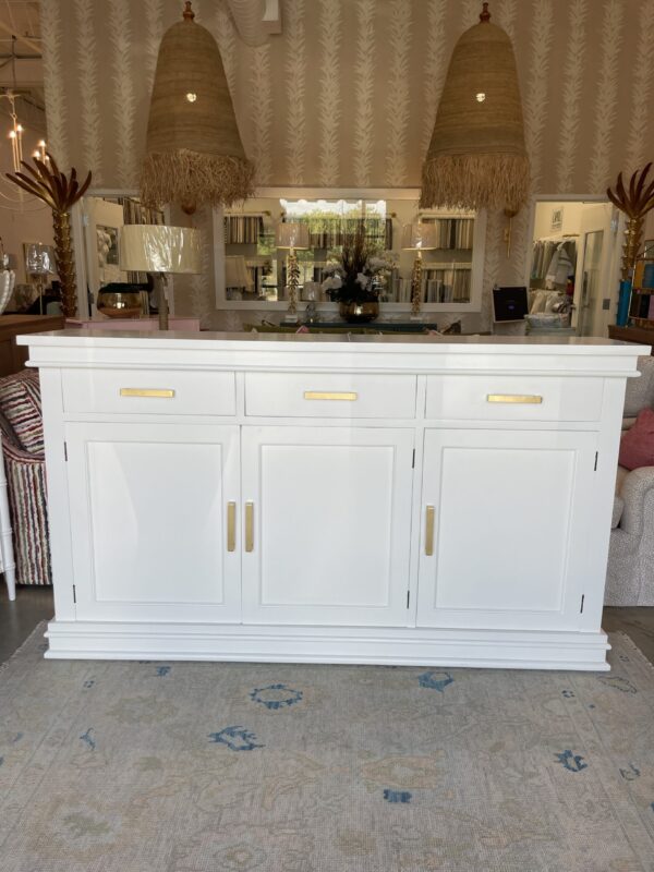 Williamson 3 door sideboard in white finish