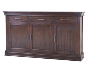 Williamson 3 door sideboard in teak dark stain finish