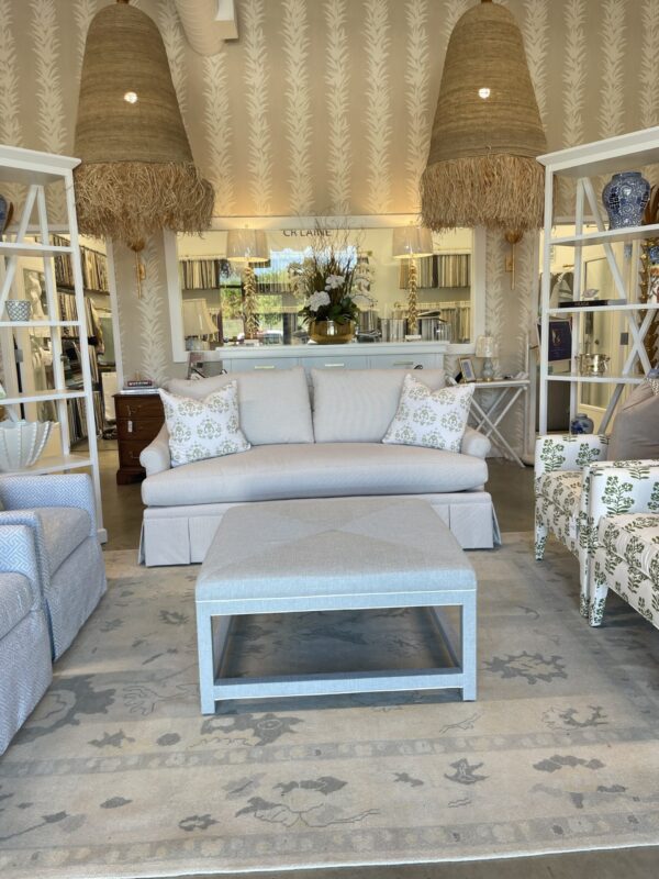 Bleach cleanable upholstered ottoman - Image 2