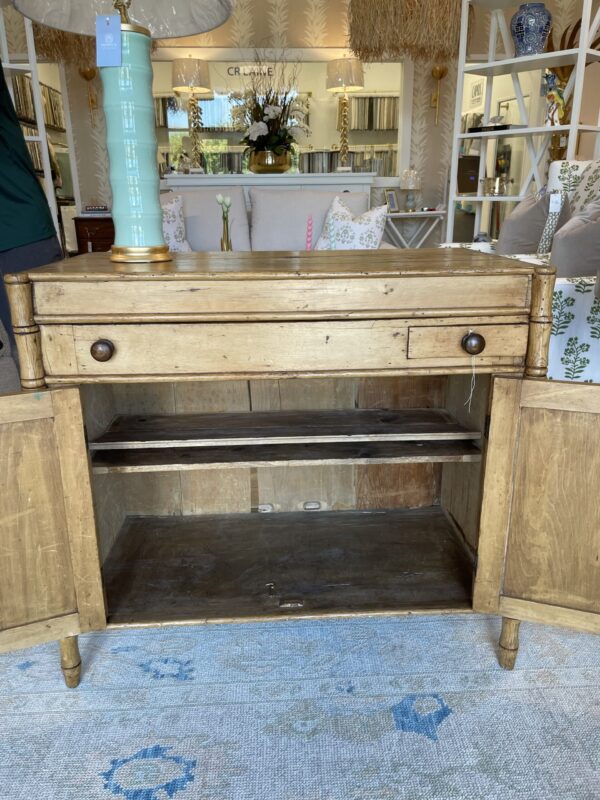 Faux bamboo chest! With small drawer and liftable lid with open storage! - Image 5