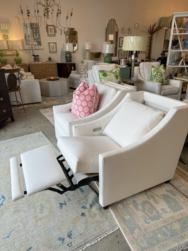 ELECTRIC RECLINER SET! $3500 EACH- these include a rechargeable battery pack in order to float them in any room! Indoor performance fabric