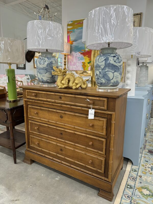 Vintage faux bamboo dresser from Scotland