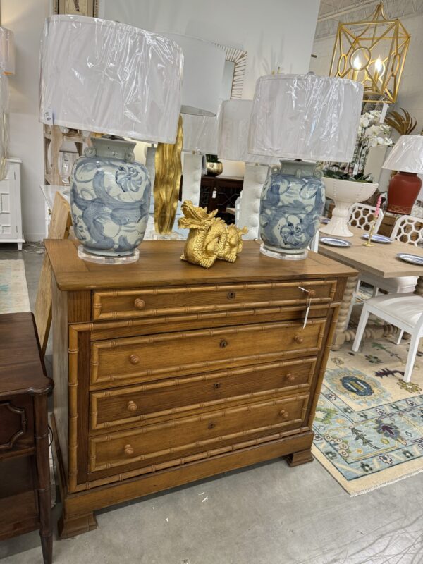 Vintage faux bamboo dresser from Scotland - Image 4