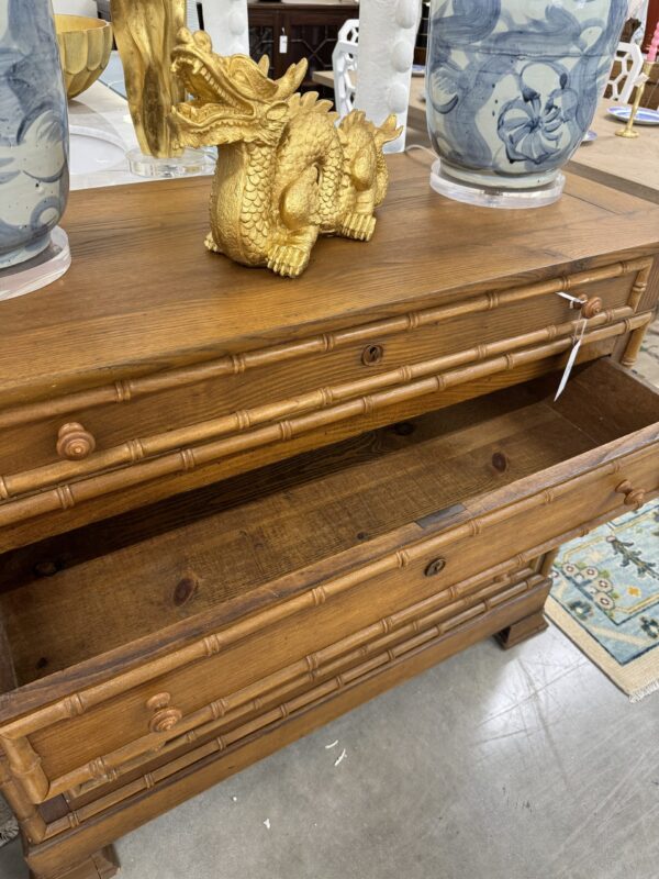 Vintage faux bamboo dresser from Scotland - Image 3