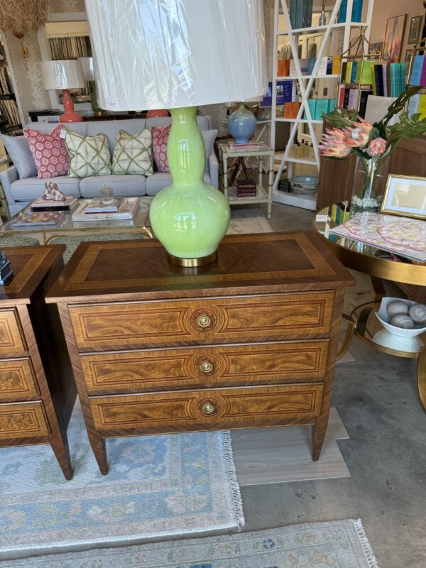 NEW | set of smaller feathered walnut chests $3200 each - sold as a set - Image 2