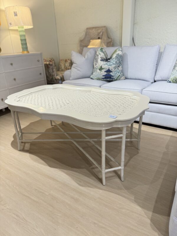 Vintage Coffee Table, lacquered, and revere pewter