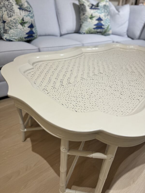 Vintage Coffee Table, lacquered, and revere pewter - Image 5