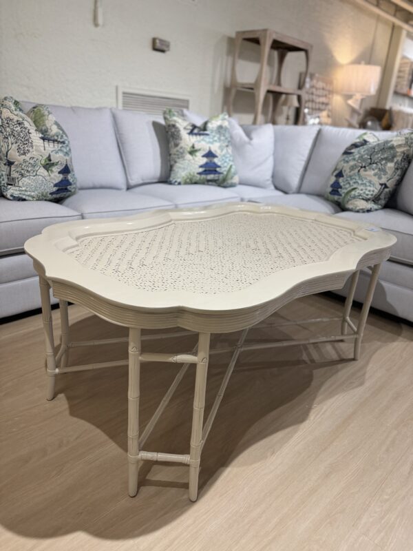 Vintage Coffee Table, lacquered, and revere pewter - Image 3
