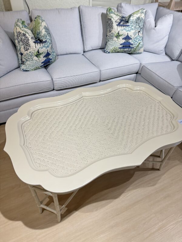 Vintage Coffee Table, lacquered, and revere pewter - Image 4