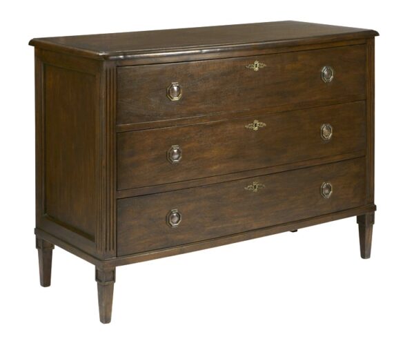 Andre wooden 3 drawer chest in French stain! - Image 7