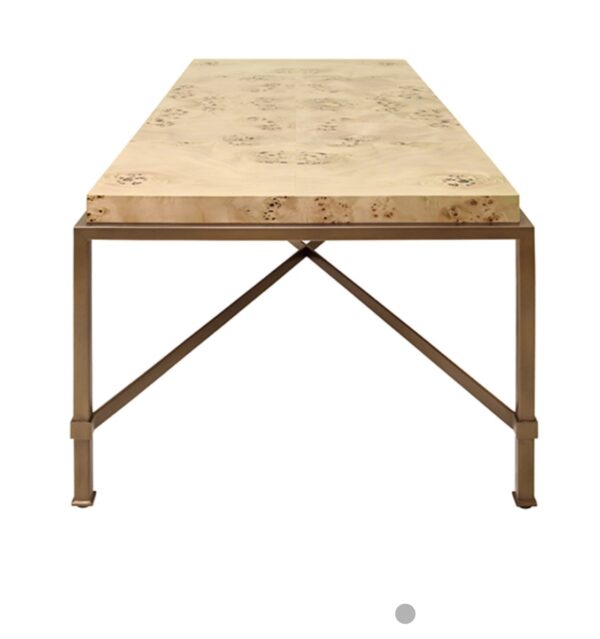 Hardwick burlwood and brass cocktail table! - Image 4