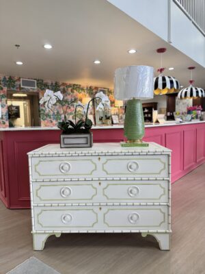 NEW  | little pine ticket chest! In cream and baby green finish!