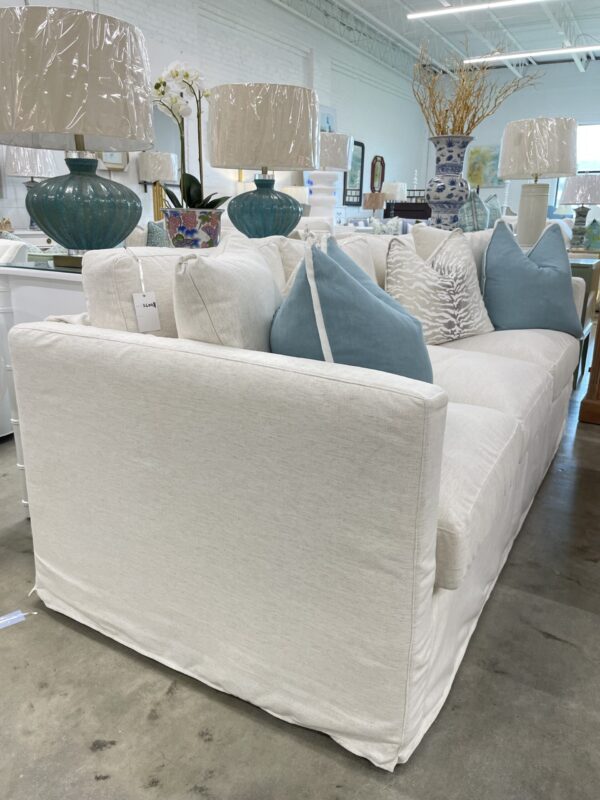 Slipcover - nomad snow - performance fabric crypton nomad snow - Image 2
