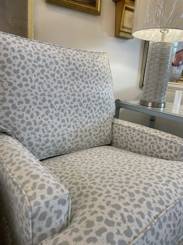 Capris  swivel and rock chair in performance fabric crypton nomad seafoam spot  -$1450 each - sold as a set - Image 3