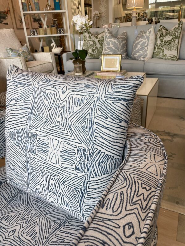 Blue accent swivel chair set! $1200 each - Image 9