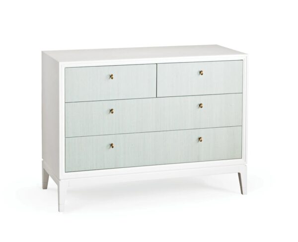 Sea foam grass cloth abaca Bimini accent chest! - Image 7