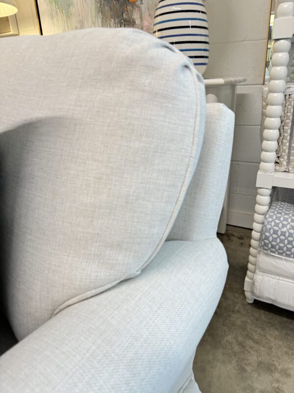 - SET OF Performance fabric swivel and rock chars! $1275 each - Hailey bone rolled arm - Image 3