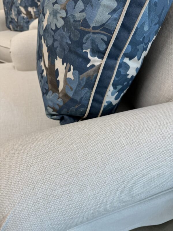 - SET OF Performance fabric swivel and rock chars! $1275 each - Hailey bone rolled arm - Image 4