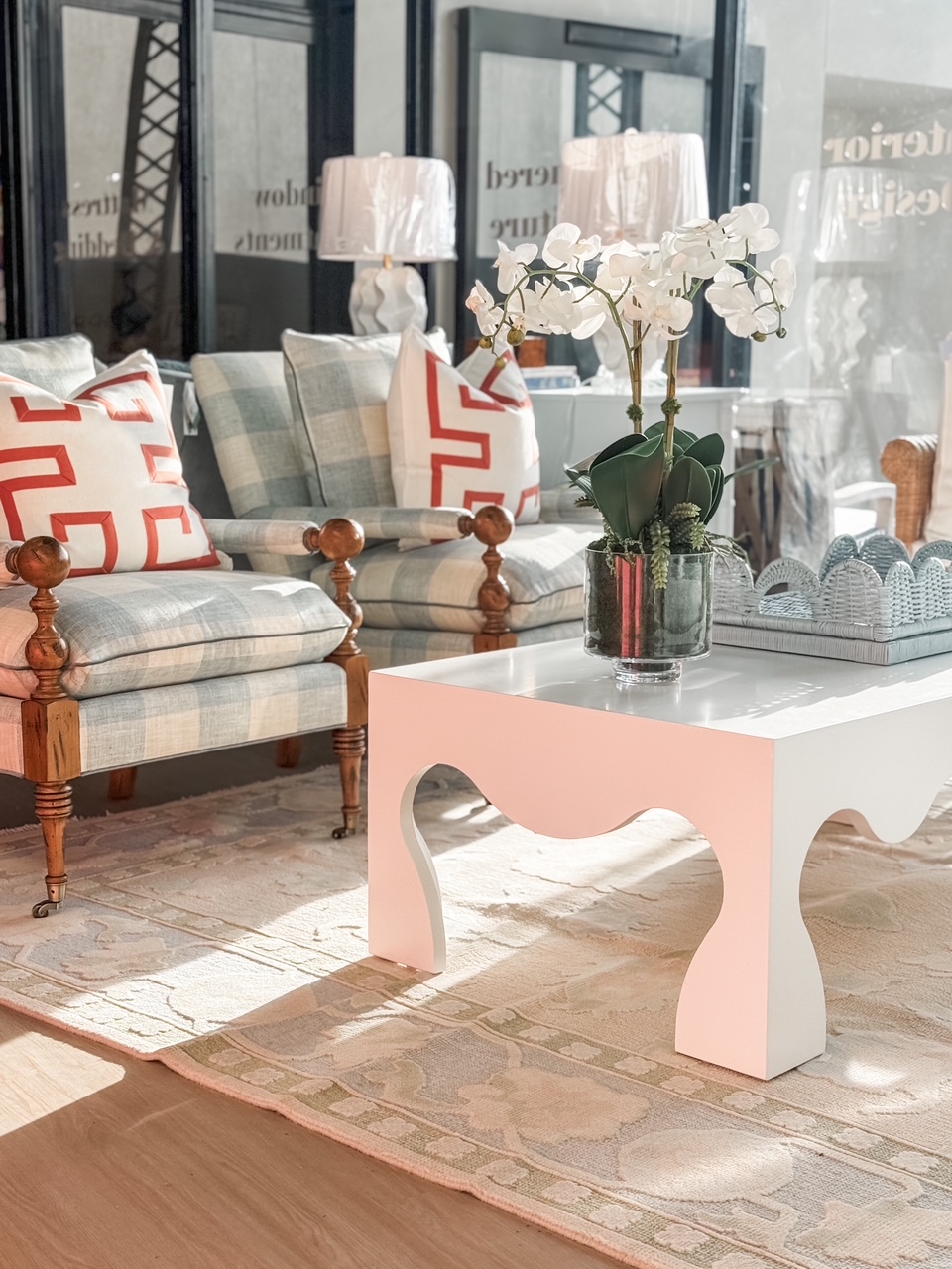 Chloe Wavy Coffee Table | True White - Image 3