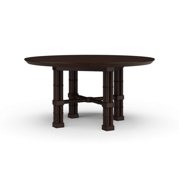 Farringdon 60" Round Dining Table | Teak Brown