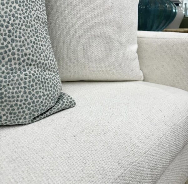 CRLAINE performance fabric sectional 108 x 108 with down blend cushion fill and walnut leg - Image 4