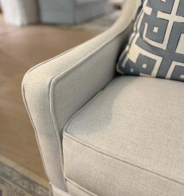 Larson arm swivel chair set in performance fabric Hailey bone  !- $1550 each - Image 3