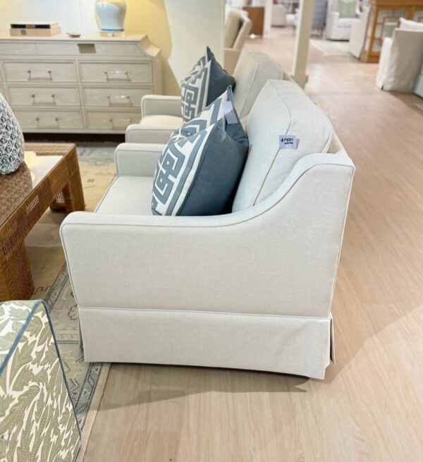 Larson arm swivel chair set in performance fabric Hailey bone  !- $1550 each - Image 4