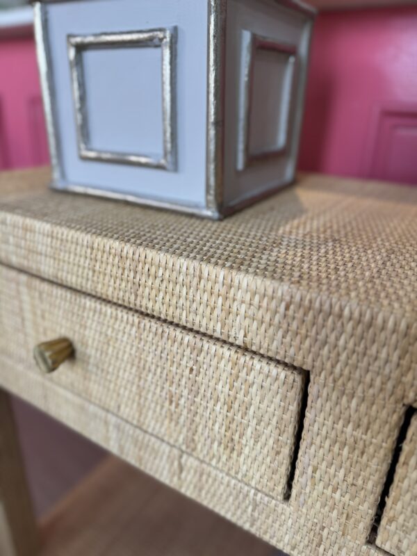 Kagu Rattan Open rattan 3 drawer console - Image 3